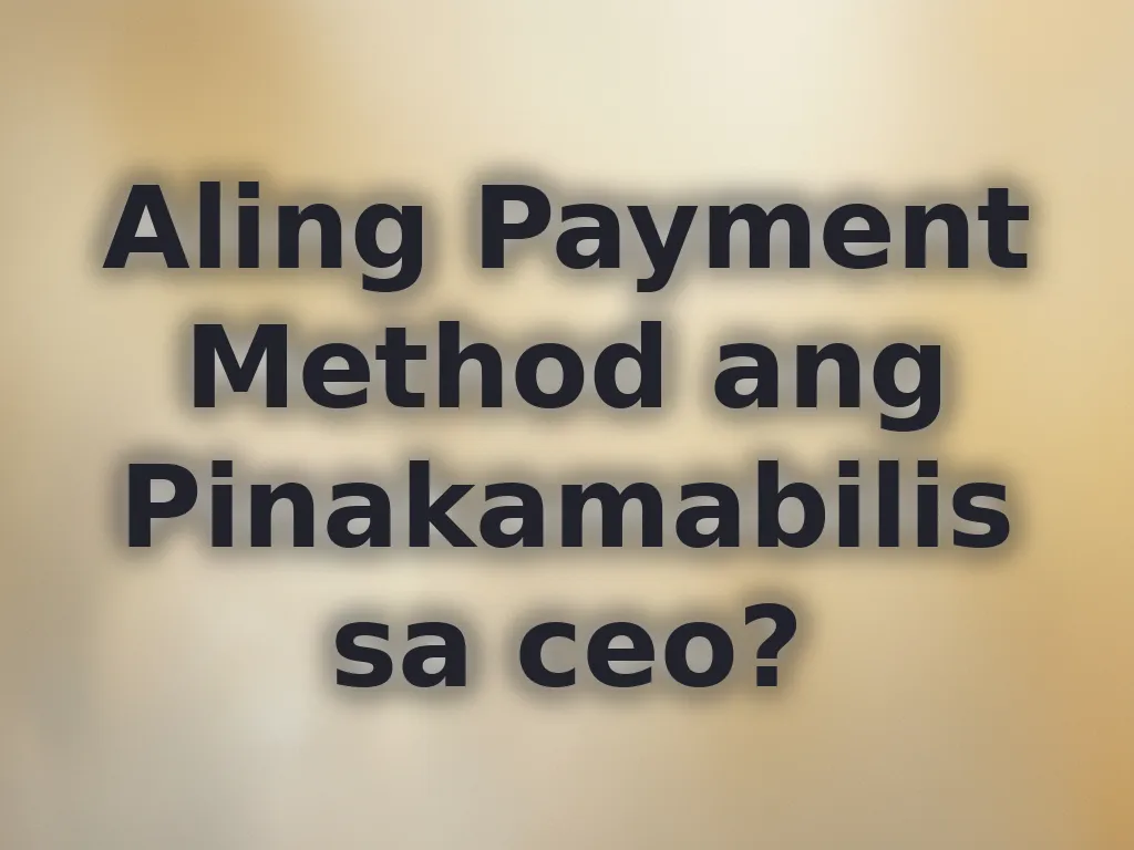 Comparison of payment methods